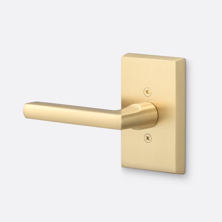 Sure-Loc Hardware Sure-Loc Hardware Logan Dummy Lever, Satin Brass LN100 SB